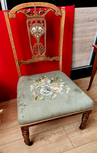 Victorian carved back nursing - victorian,