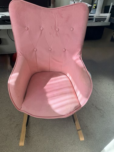 Pink velvet nursing - velvet, chair