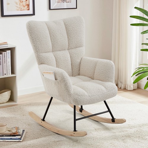 Teddy fabric nursing rocking - fabric,