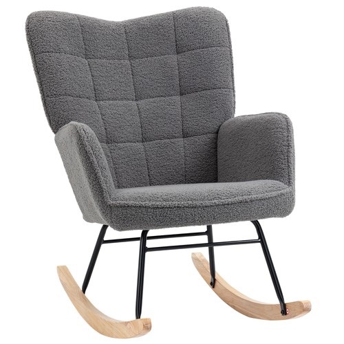 Homcom wingback rocking chair - homcom,