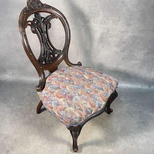 Victorian carved balloon - victorian, back