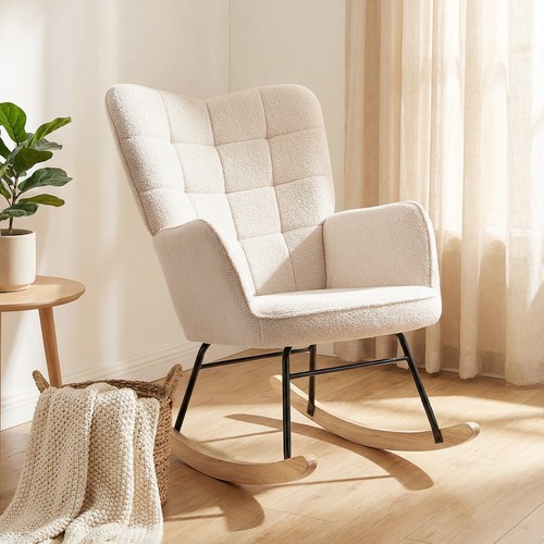 Homcom wingback rocking chair - homcom,