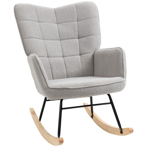 Homcom wingback rocking - homcom, chair
