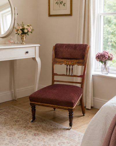 Victorian mahogany inlaid - mahogany,