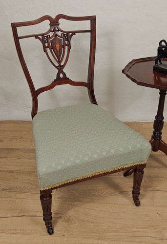 Edwardian nursing chair inlaid - edwardian,