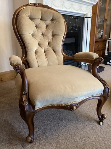 Victorian cabriolet leg chair - leg,