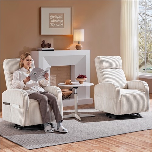 Beige corduroy 360 swivel - 360??,