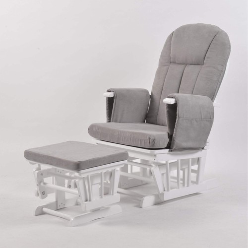 Nursing chair and footstool - and,